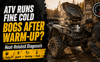 ATV Runs Fine Cold But Bogs After Warming Up Heat-Related Diagnosis
