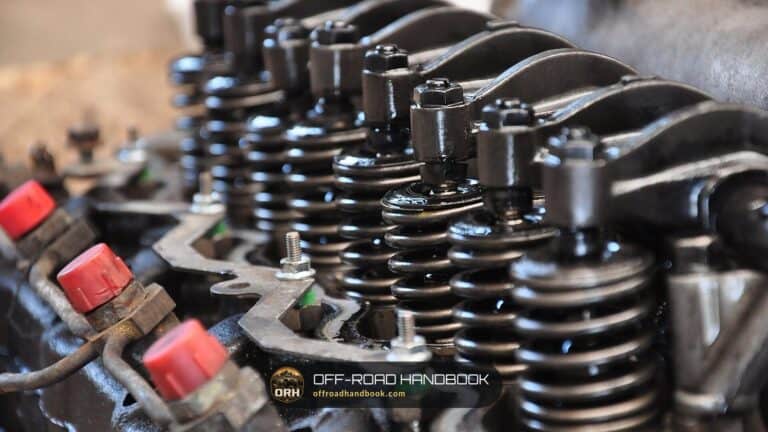 Close-up of engine valve springs and rocker arms — Off-Road Handbook